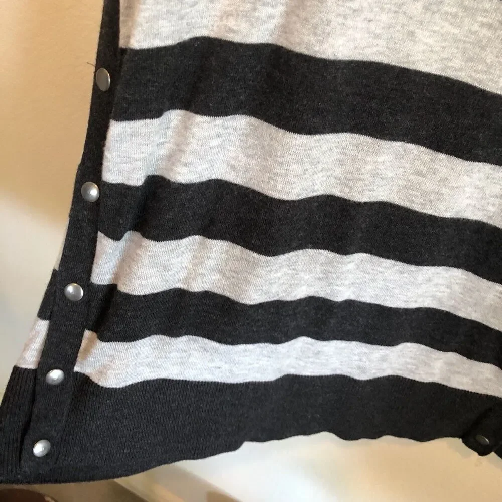 Nordstrom Grey Stripe Sweater